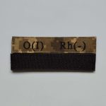 Нашивка Група крові О(I) Rh(-) на липучці (піксель) 12.5х2.5см