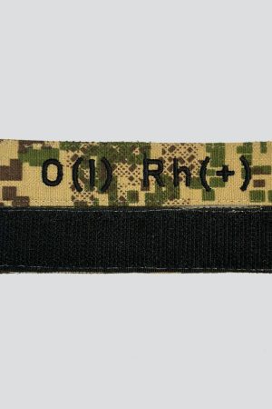 Нашивка Група крові О(I) Rh(+) на липучці (хижак).