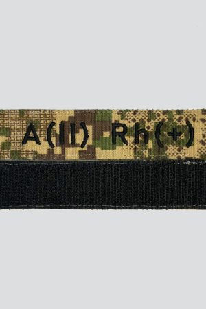 Нашивка Група крові А(II) Rh(+) на липучці (хижак).