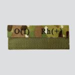 Нашивка Група крові О(I) Rh(+) на липучці (мультикам).