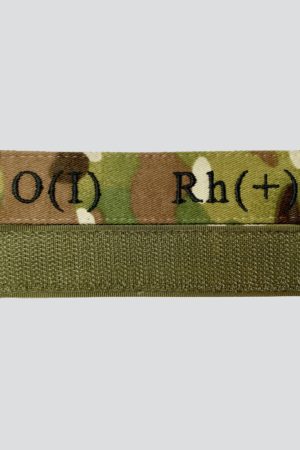 Нашивка Група крові О(I) Rh(+) на липучці (мультикам).