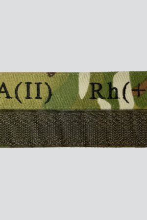 Нашивка Група крові А(II) Rh(+) на липучці (мультикам).