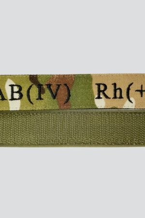 Нашивка Група крові AB(IV) Rh(+) на липучці (мультикам).