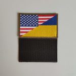 Нашивка Прапор США-України 8х5см