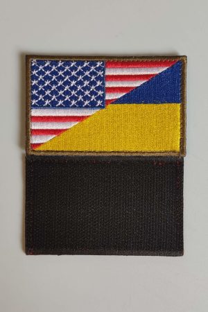 Нашивка Прапор США-України 8х5см
