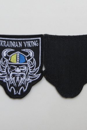 Шеврон "Ukrainian viking" на липучці 7х8см