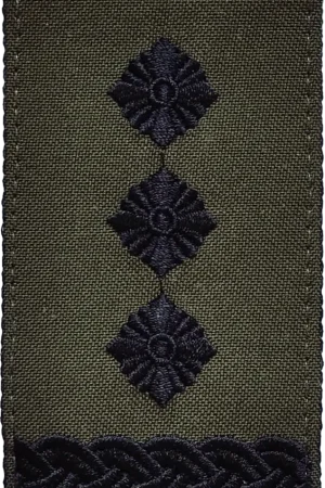 Погон Полковник ВСУ на липучці (олива) 10х5см