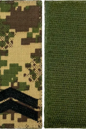 Погон Молодший Сержант ЗСУ на липучці (хижак).