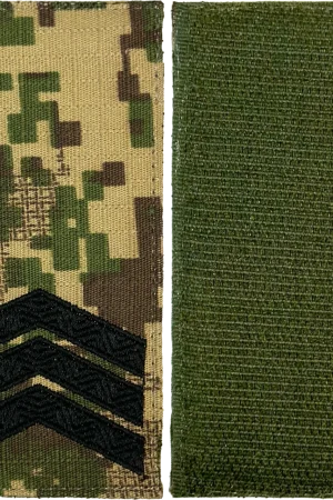 Погон Сержант ЗСУ на липучці (хижак).
